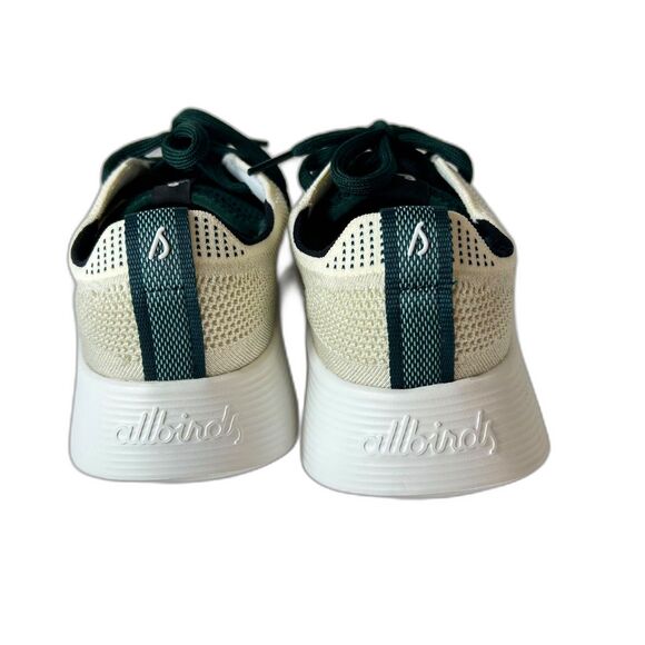 AllBirds NWOT Tree Runner Go Ivory Mesh Green Laces Sneakers Size 8.5 - Picture 6 of 10